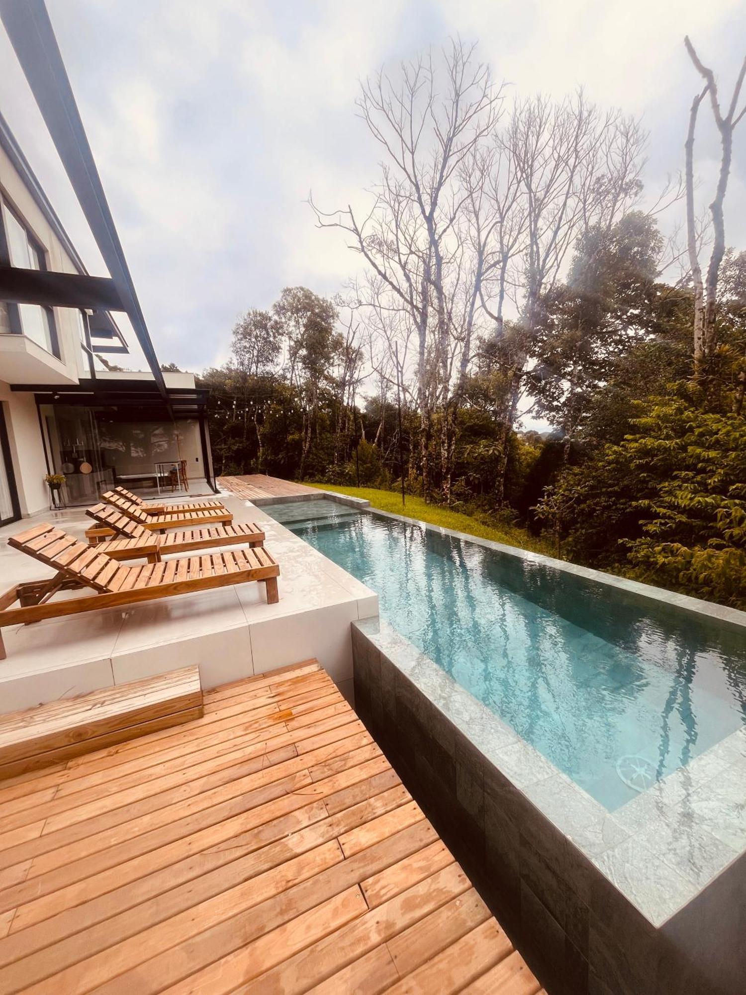 Paraiso Em Rancho Queimado Com Piscina Aquecida Exterior photo